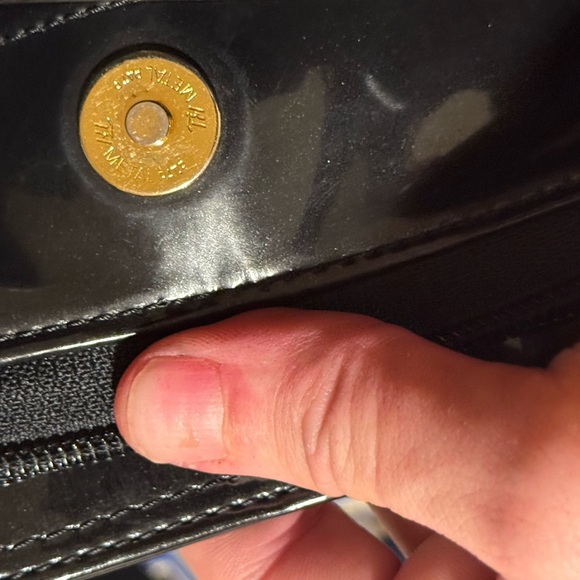 Moschino Patent Leather Signature Logo Bag - Picture 15 of 17